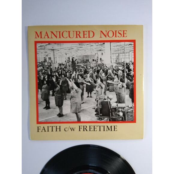 Manicured Noise Faith c/w Freetime 7" Record Post-Punk New Wave 1980 PRE 006 - Picture 2 of 4